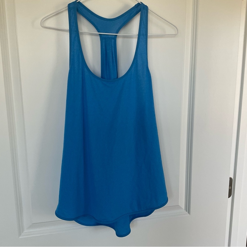 Lululemon Essential Tank Heathered Jet Set Blue Size Medium